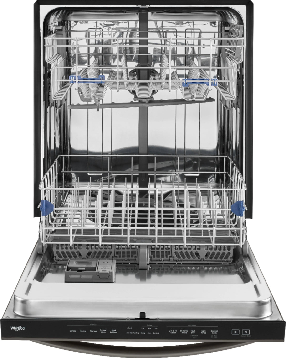 Whirlpool - 24 Built-In Dishwasher - Black stainless steel