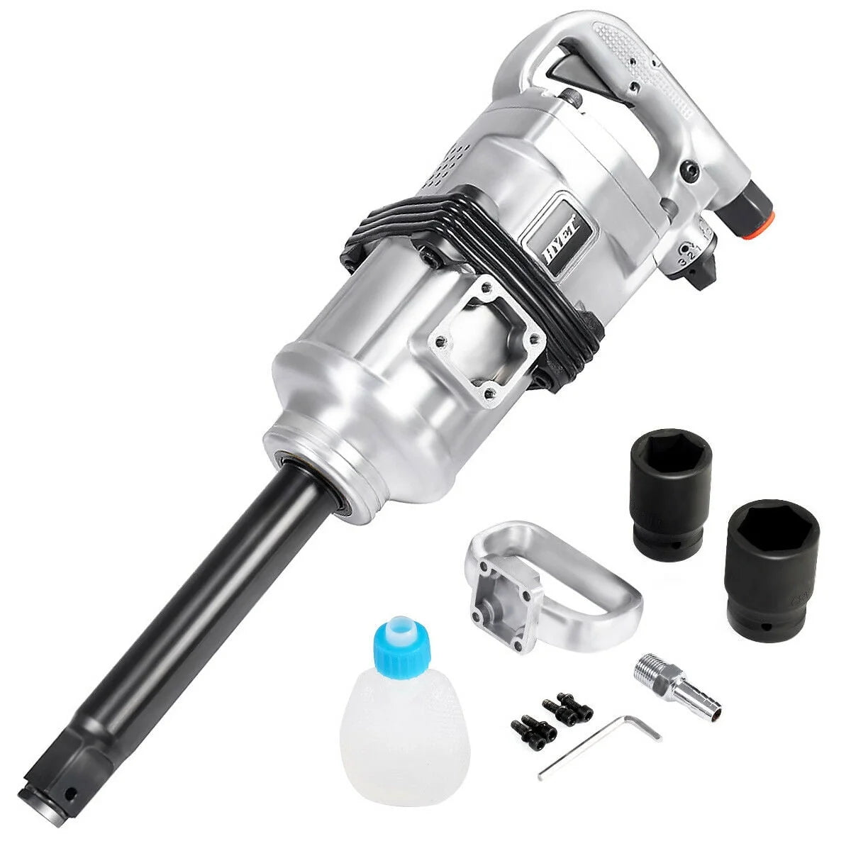Goplus Heavy Duty 1 Air Impact Wrench Gun Long Shank Commercial Truck Mechanics w/Case