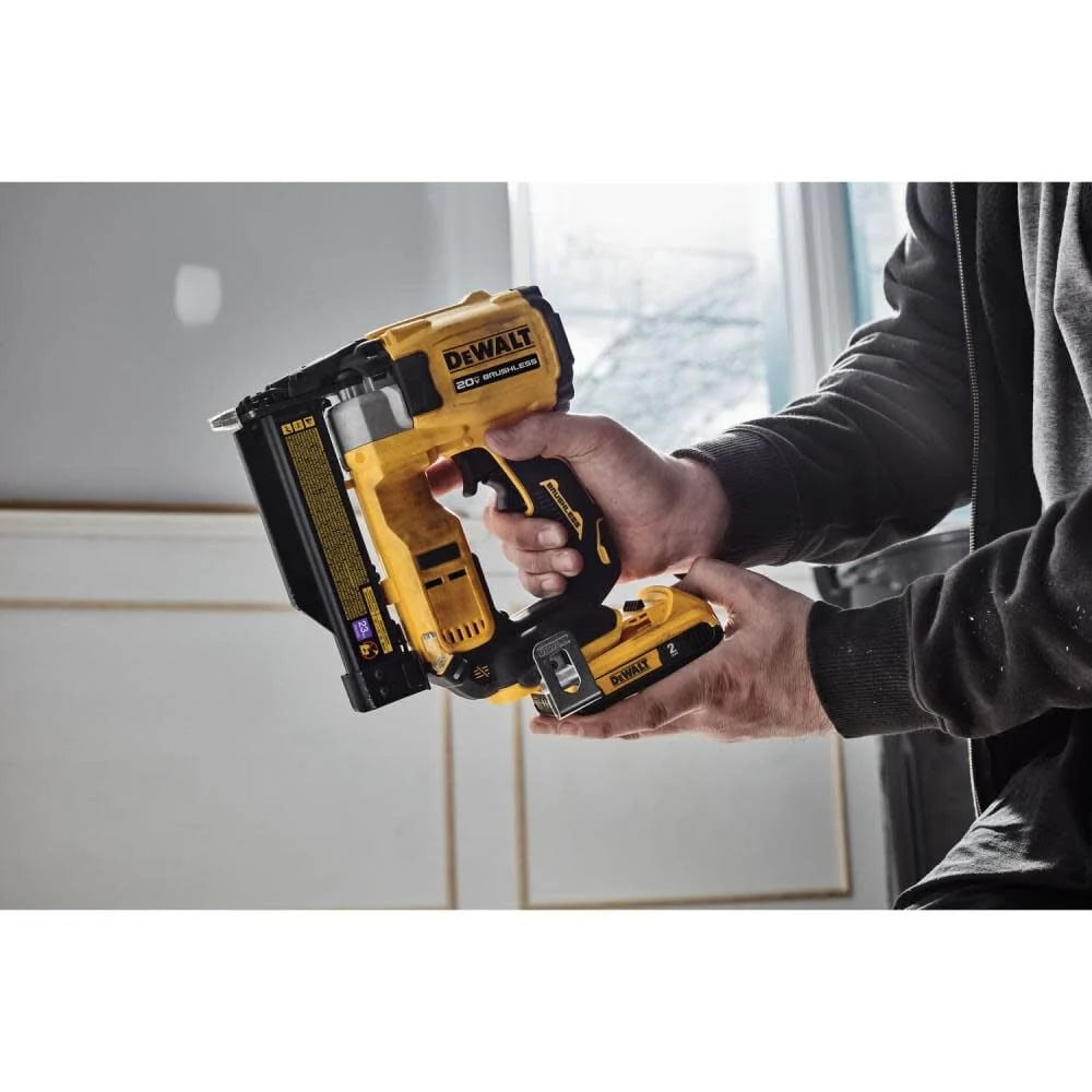 ATOMIC Compact Series 20V MAX Pin Nailer 23 Gauge Kit DCN623D1 from