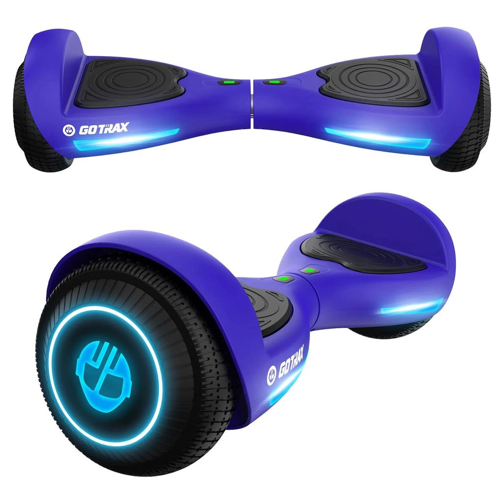 GOTRAX FX3 Hoverboard for Kids Adults,200W Motor 6.5 LED Wheels 6.2mph Speed Hover Board, Blue