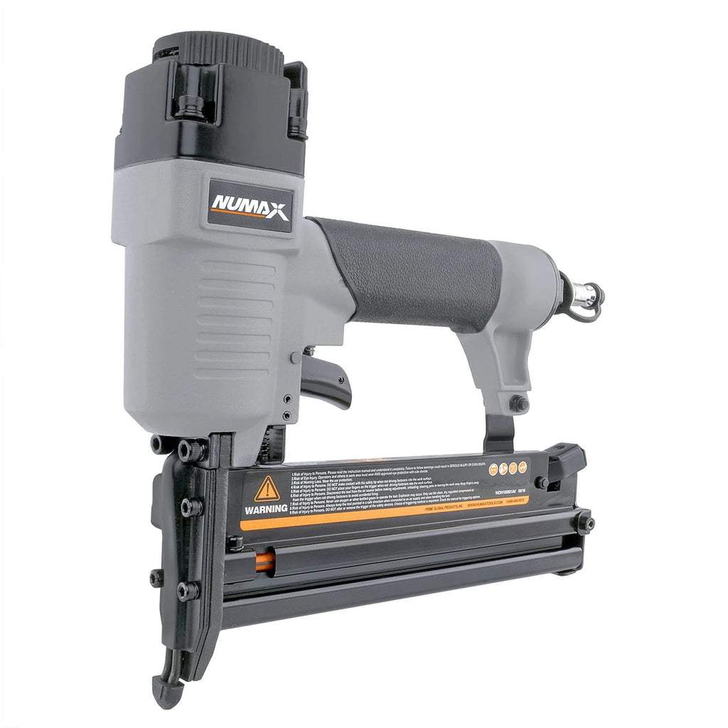 NuMax S3GI12CK 3 Gallon Oil-Free Air Compressor with Brad Nailer / Stapler, Air Hose, Inflation Kit & Fasteners