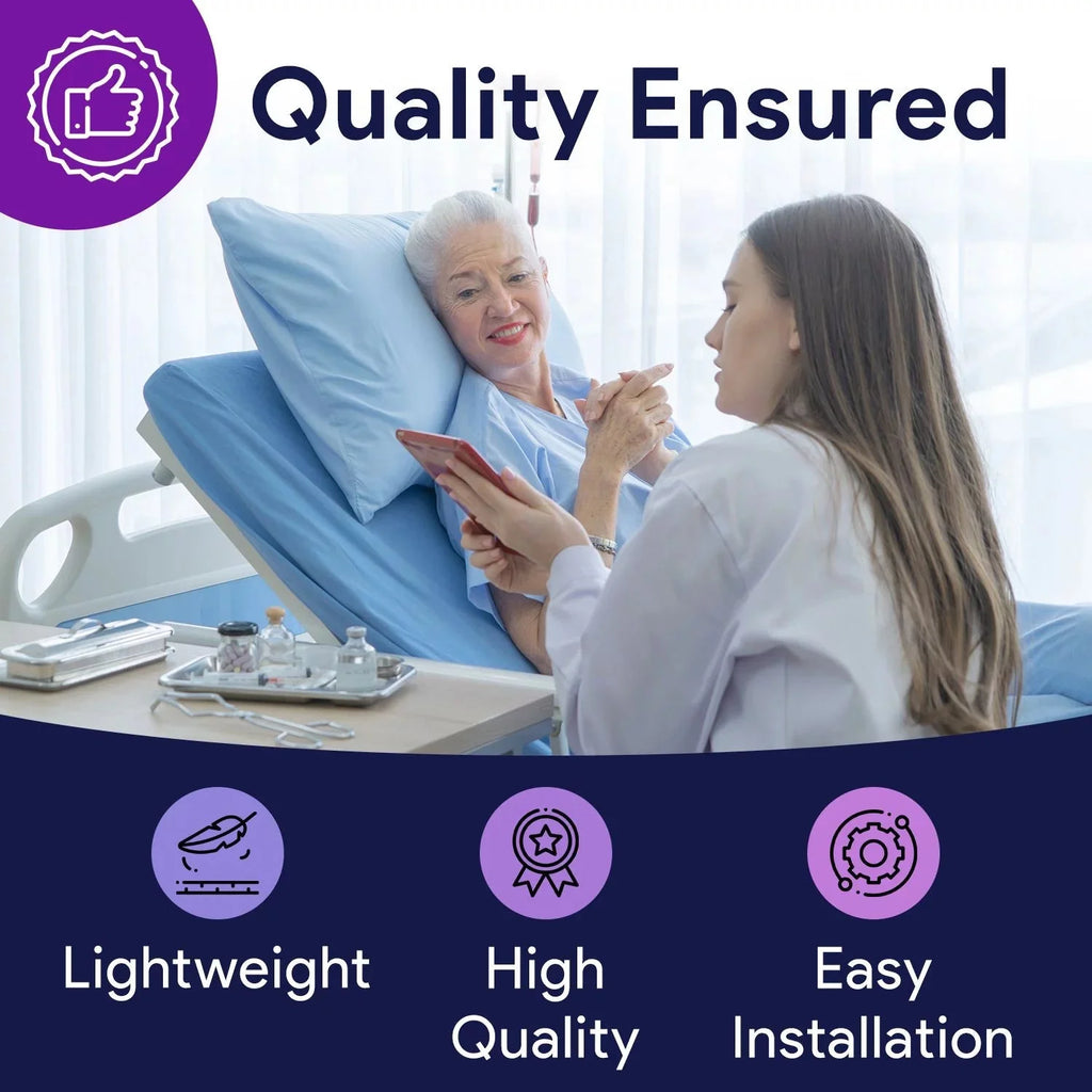 Proheal 5 Thick Alternating Pressure Bed Pad - Air Mattress Overlay with Pump - Bed Size 36” x 80” Thickness: variates