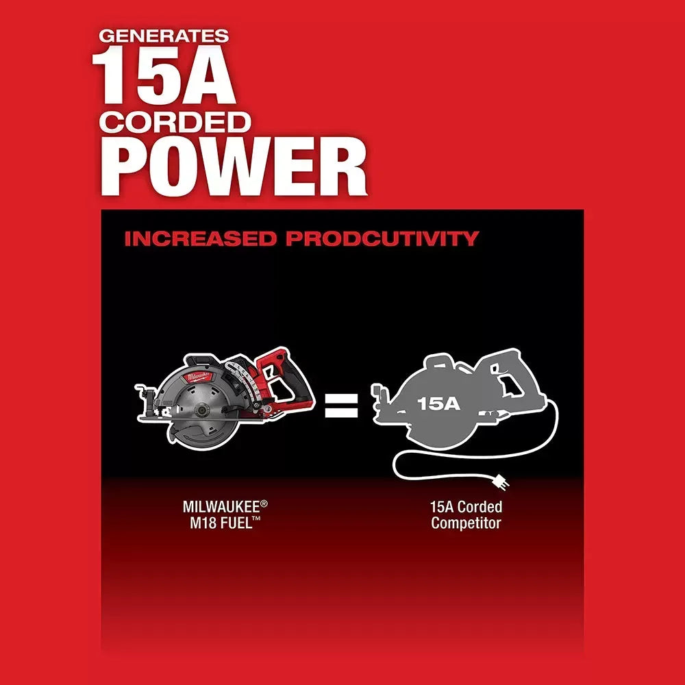Milwaukee 2732-21HDSB M18 FUEL 18V 7-1/4 Circular Saw Kit w/ 25 Saw Blades