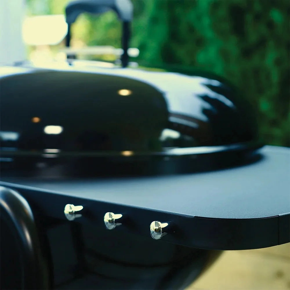 Slow 'N Sear® MasterKettle Charcoal Grill + Smoker - 22 Kettle Grill with Grill Cart and Built-in Side Table
