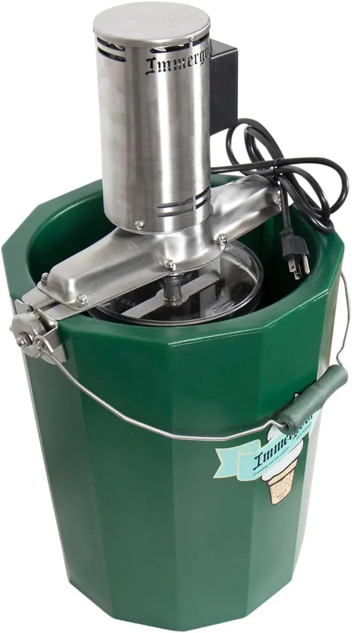 8 qt - Electric Ice Cream Maker - Stainless Steel - 110 volt