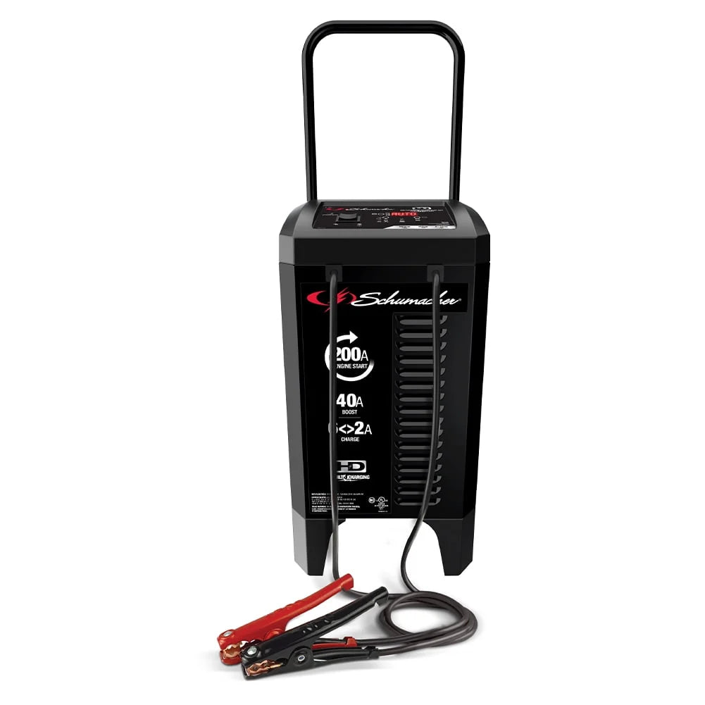 Schumacher Electric Battery Charger with Engine Starter, Boost, and Maintainer - 200 Amp/40 Amp, 12V - for Cars, Trucks, SUVs and RV Batteries