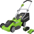 40V 16-Inch Cordless Electric Lawn Mower with Battery and Charger