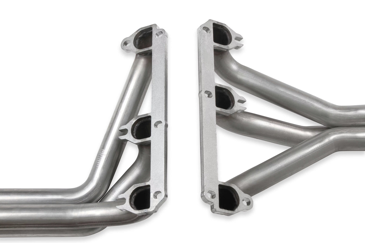 Flowtech 11587FLT Upright Headers 1-1/2 Primary, 20 Long, 27 tall, 2-1/2 x 10 Collector - 409SS Natural Finish