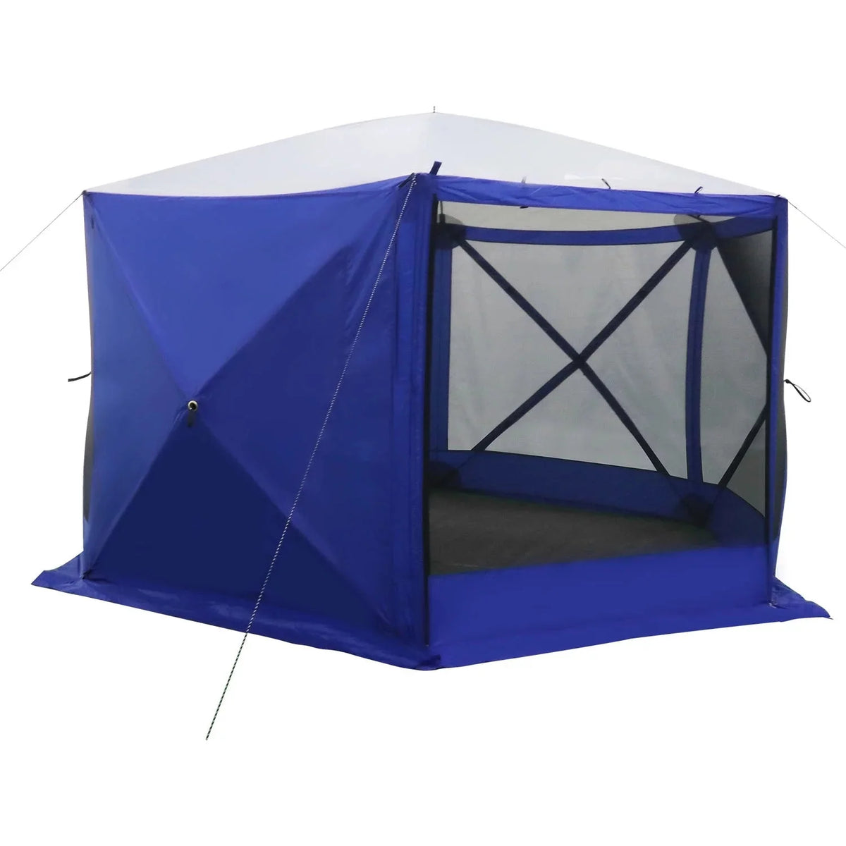 Ozark Trail 6 Hub Outdoor Camping 11'x10'x88.5 Screen House, 1 Room, Blue