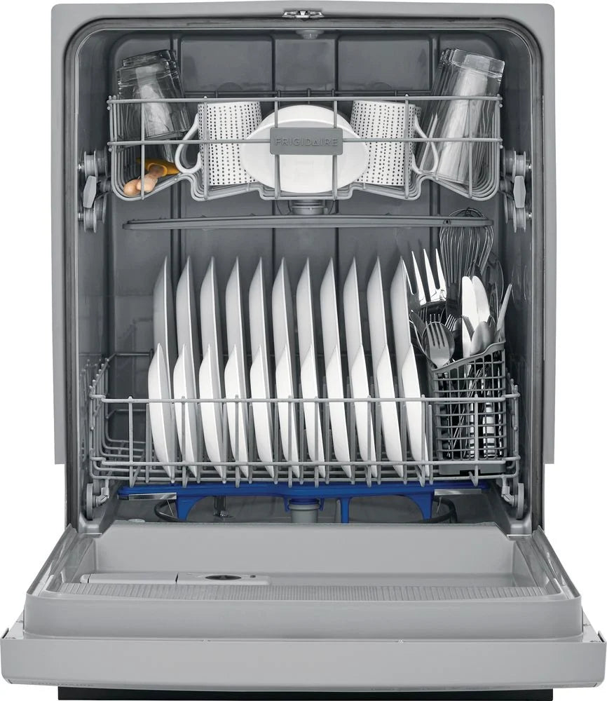 Frigidaire - 24 Front Control Tall Tub Built-In Dishwasher - Stainless steel