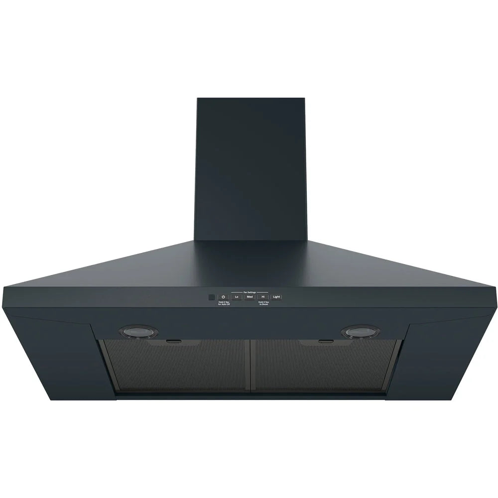 GE - 30 Convertible Range Hood - Black slate