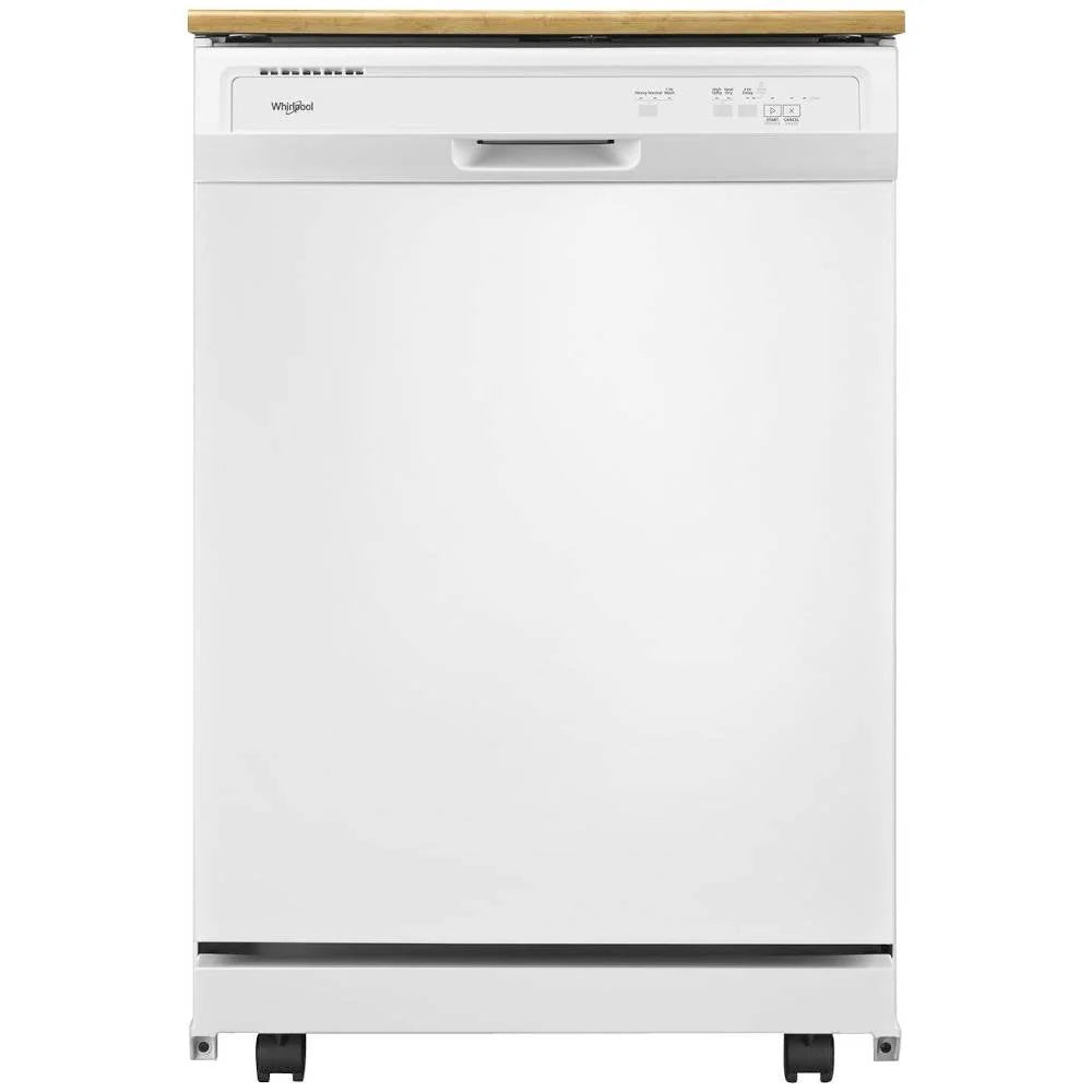 Whirlpool - 24 Front Control Tall Tub Portable Dishwasher - White