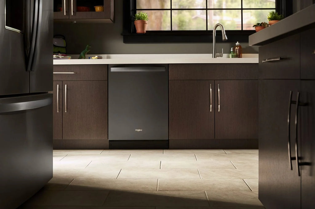 Whirlpool - 24 Built-In Dishwasher - Black stainless steel