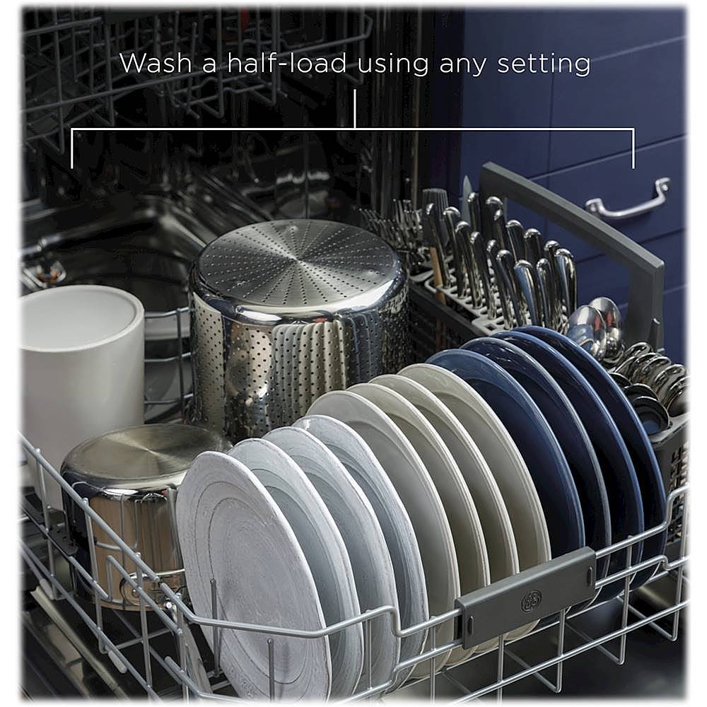 GE - 24 Top Control Tall Tub Built-In Dishwasher - Stainless steel