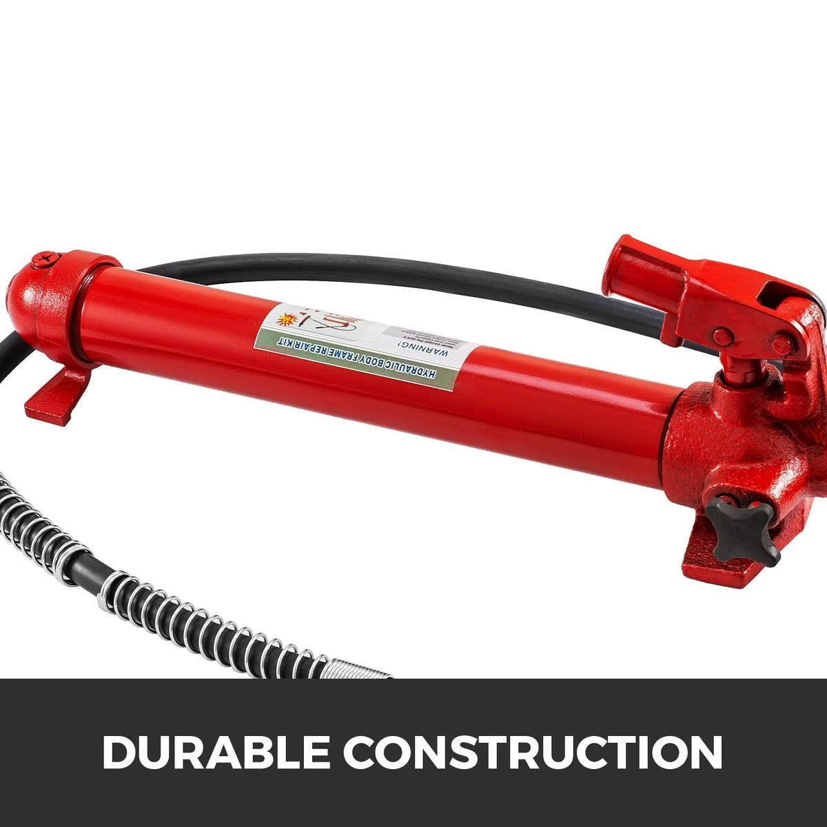 VEVOR 12 Ton Porta Power Kit 2M Hydraulic Car Jack Ram 5.3 inch Lifting Height Autobody Frame Repair Power Tools for Loadhandler Truck Bed Unloader Farm and Hydraulic Equipment Construction