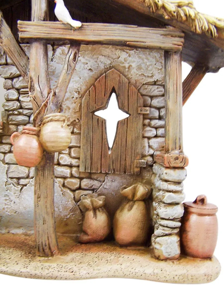 Avalon Gallery Nativity Sets for Christmas - Indoor Bethlehem Nights Nativity Scene, 12-Piece, Full Set with Stable