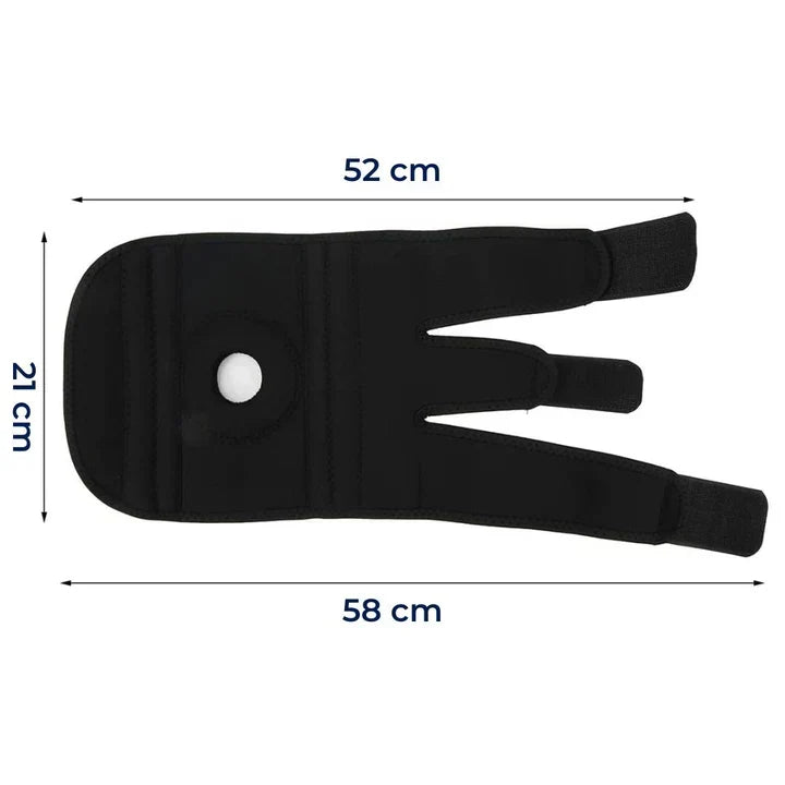 Knee Brace with Dual Side Stabilizers and Circular Compression, Adjustable Straps