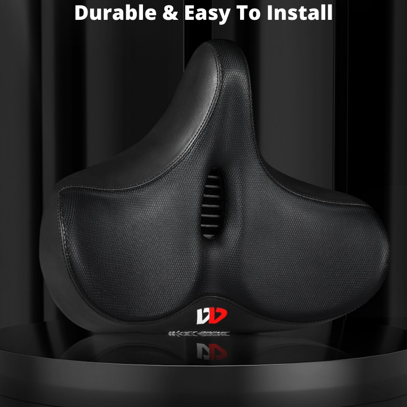 Oversized Bike Saddle with Dual Spring Suspension and Ventilated Foam  Cushion