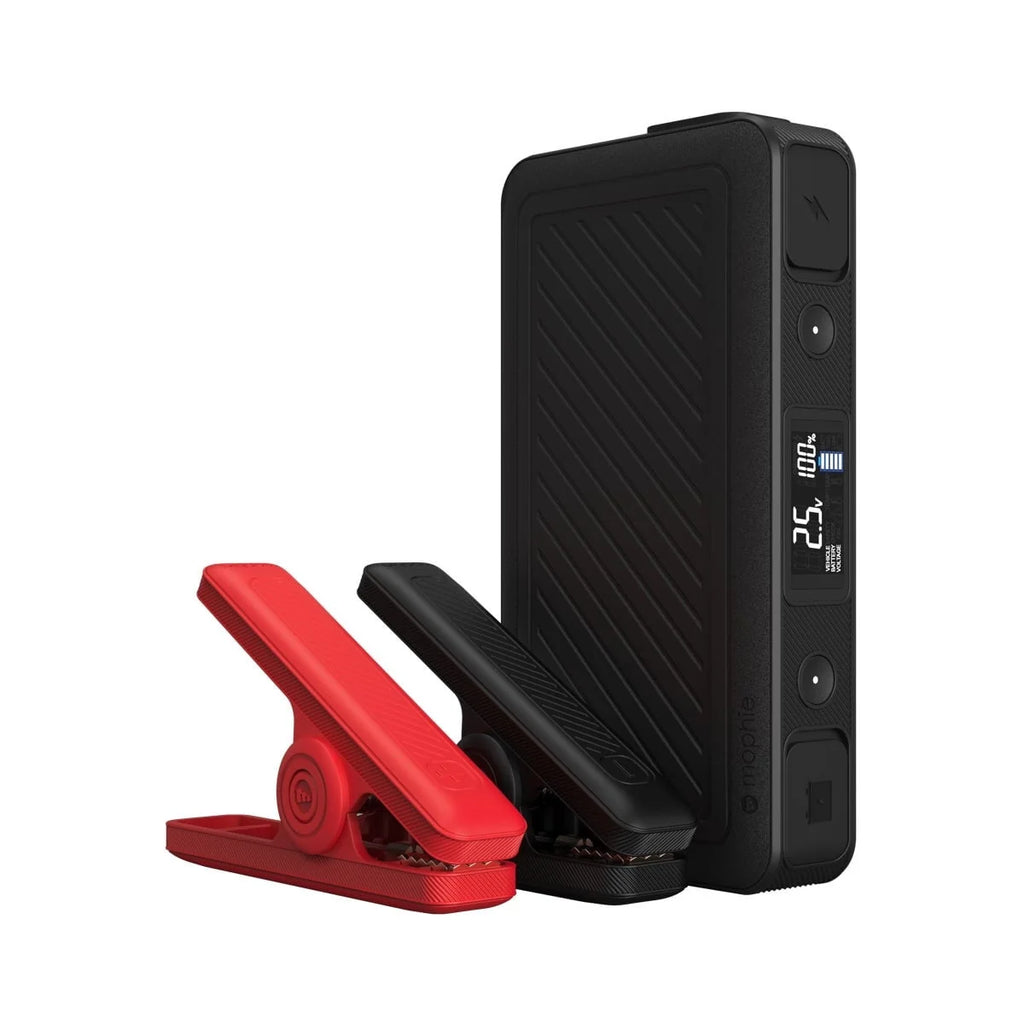 mophie Powerstation Go Rugged AC - 55.5 mWh Interbnal Battery, (2) USB-A Ports & 65W AC Port, Portable Car Jump Starter for Trucks, Cars & More, Includes Shock-Proof Jumper Cables, LED Floodlight