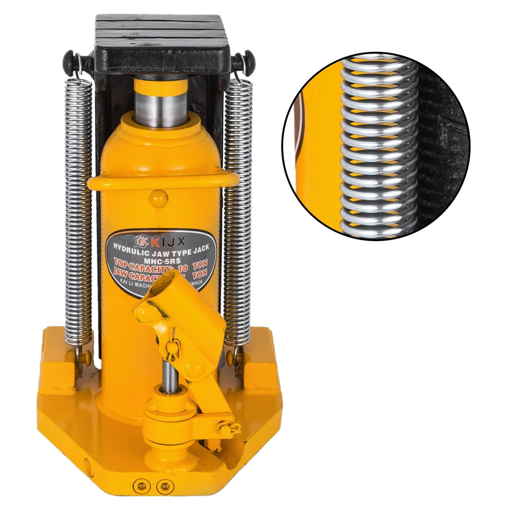 VEVOR Toe Jack Lift Hydraulic Machine Toe Jack Lift Air Hydraulic Toe Jack Proprietary Heat-Treated Steel (10 Ton Yellow)