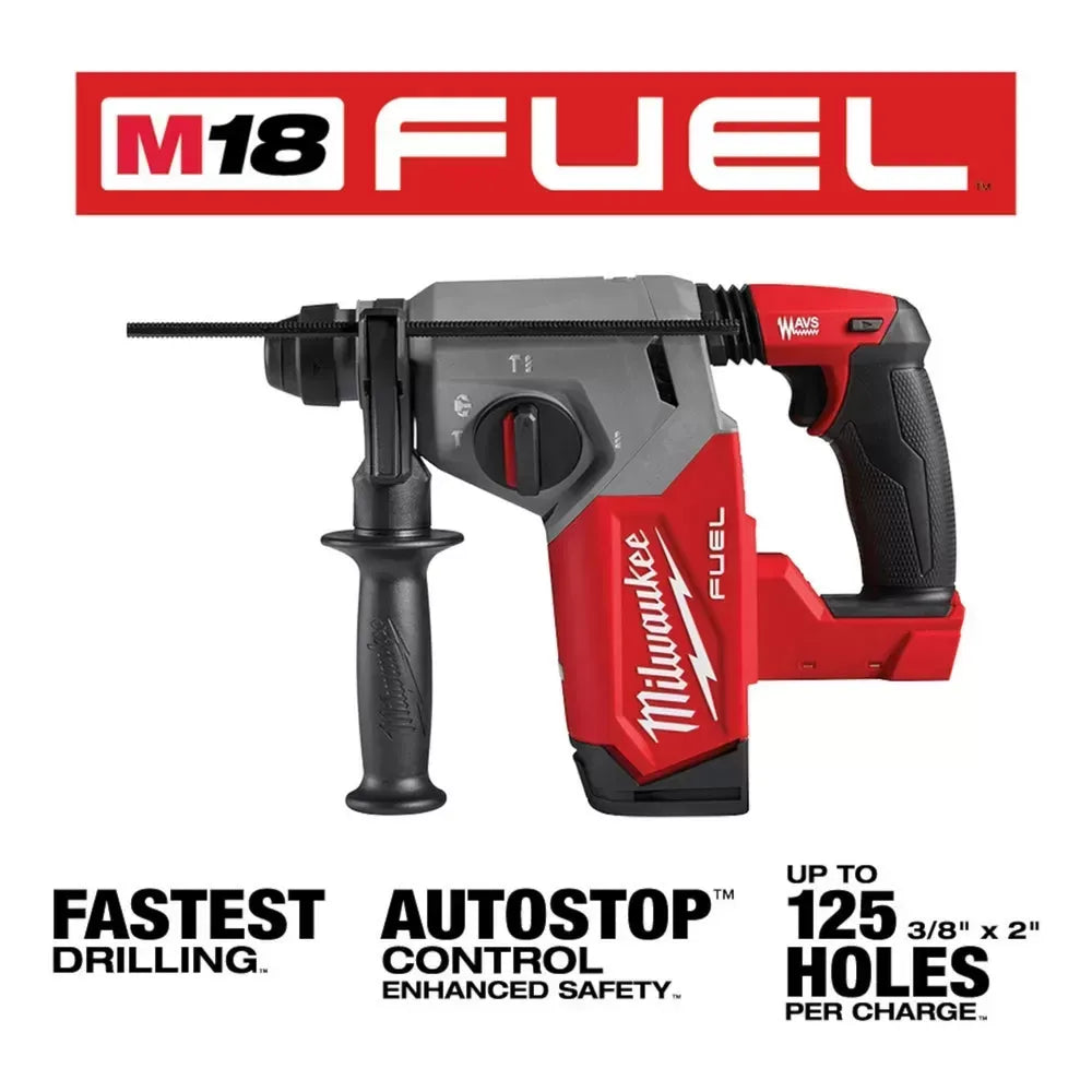 Milwaukee Pre-Sale 2912-20 M18 FUEL 18V 1 SDS Plus Rotary Hammer w/ 4-1/2 / 5 Grinder