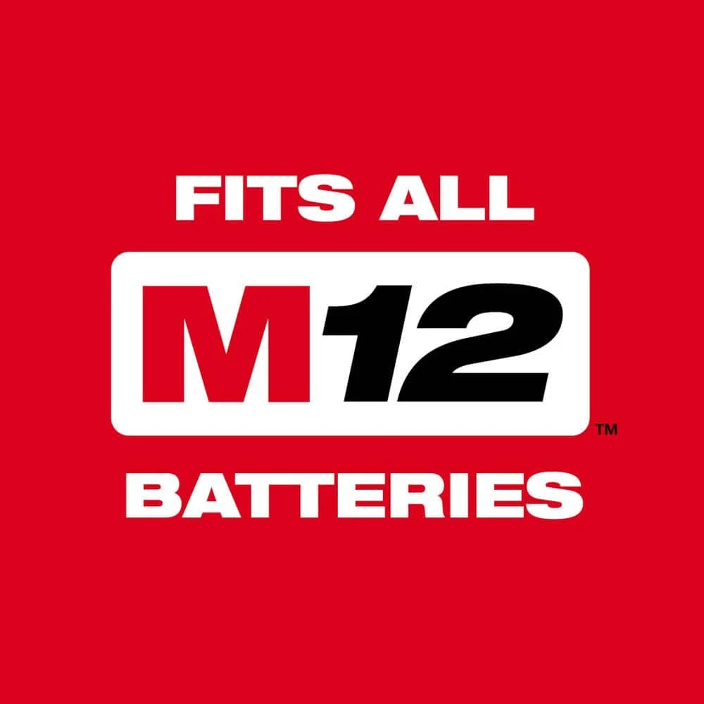 M12 12-Volt Lithium-Ion Cordless Bluetooth/AM/FM Jobsite Radio with Charger with M12 2.0Ah Battery 2951-20-48-11-2420