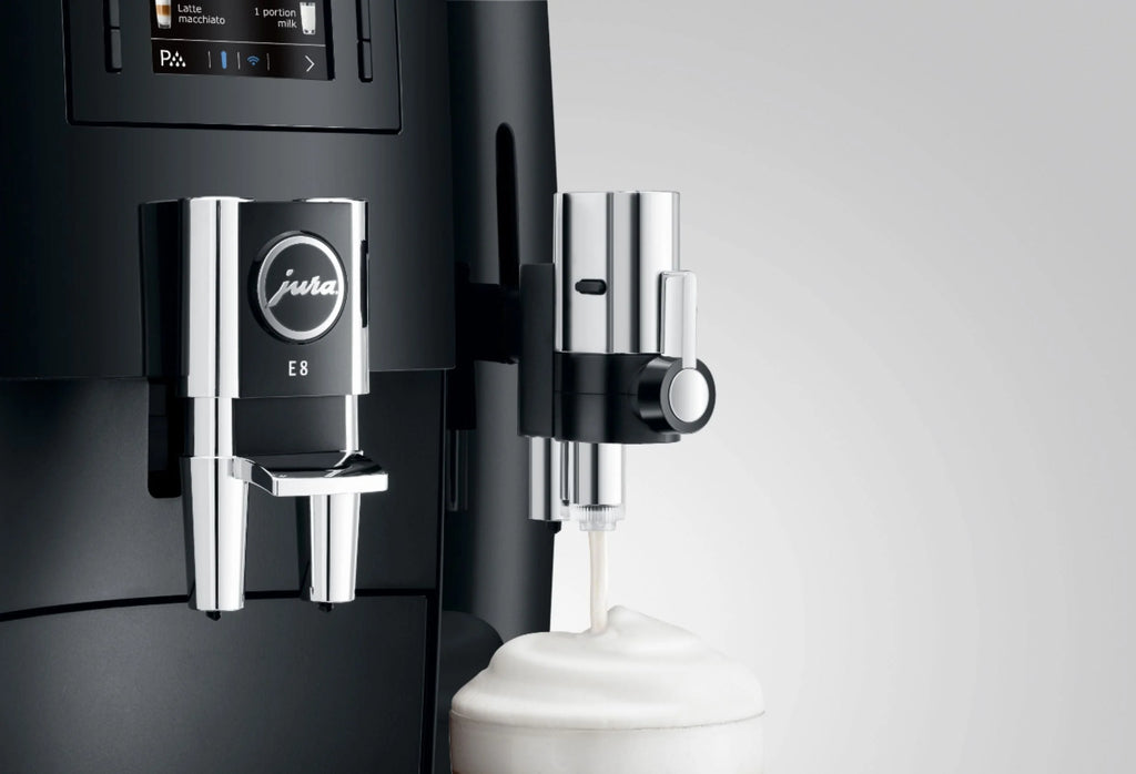 Jura - E8 12-Cup Automatic Coffee Machine - Piano Black