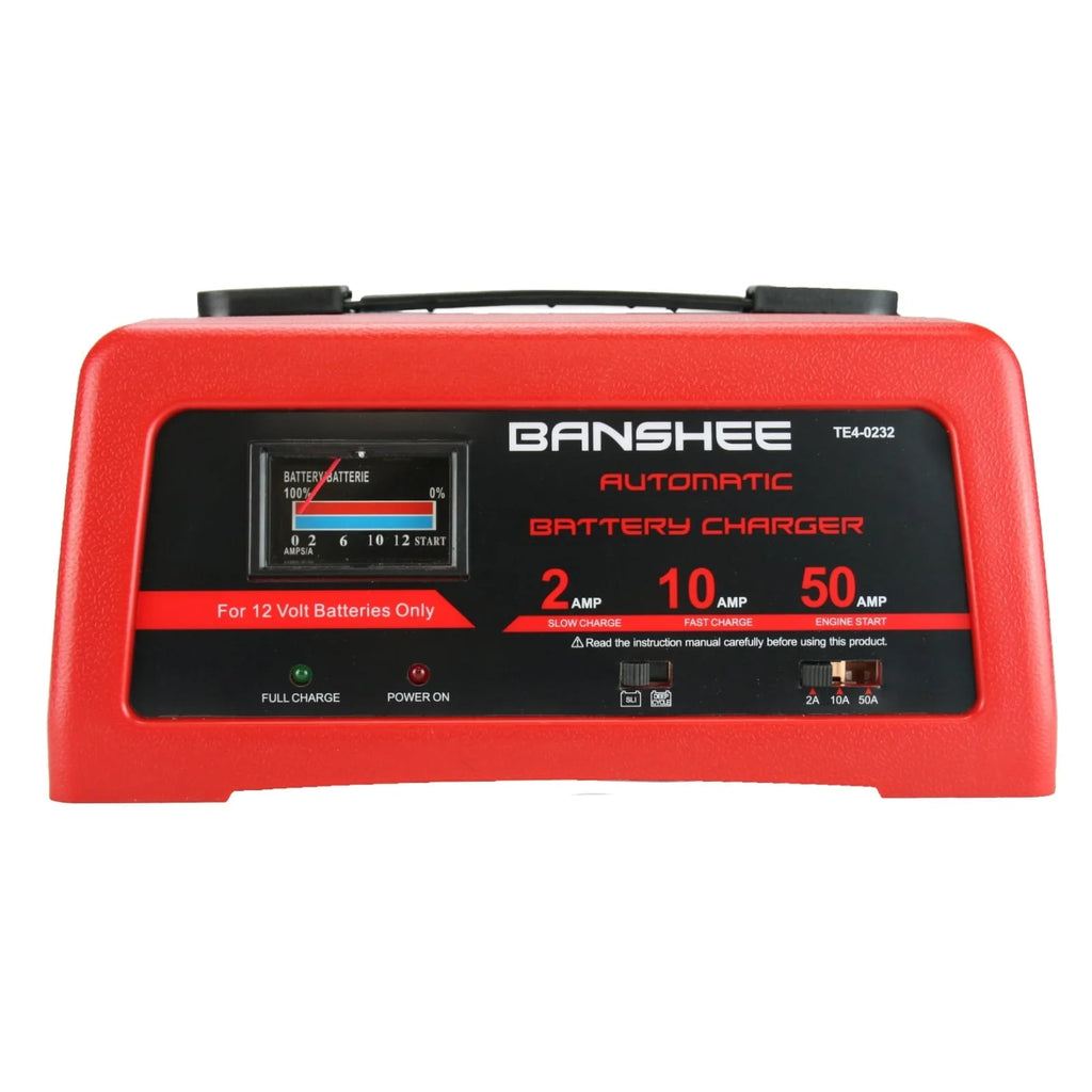 Deep cycle fast charger for 12V 12 volt batteries - 2/10/50 amp