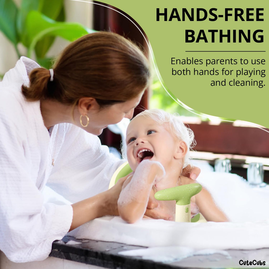 Infant Bathtub Seat with Wireless Water Thermometer and Mesh  Support
