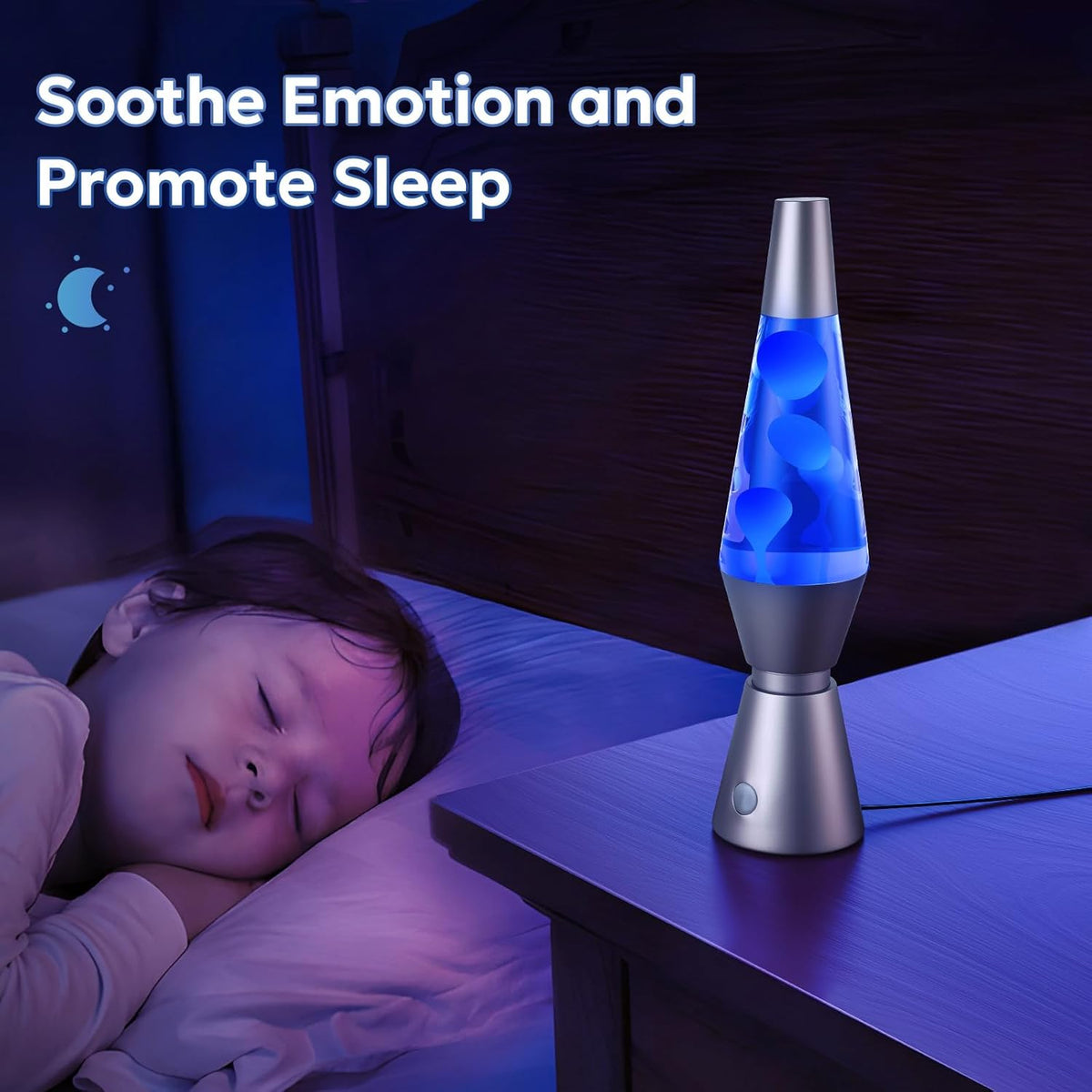 LED Lava Lamp with 17 Color Settings and Wireless Remote Control