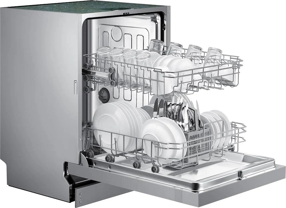 Samsung - Front Control Built-In Dishwasher with Stainless Steel Tub, Integrated Digital Touch Controls, 52dBA - Stainless steel