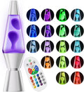 LED Lava Lamp with 17 Color Settings and Wireless Remote Control