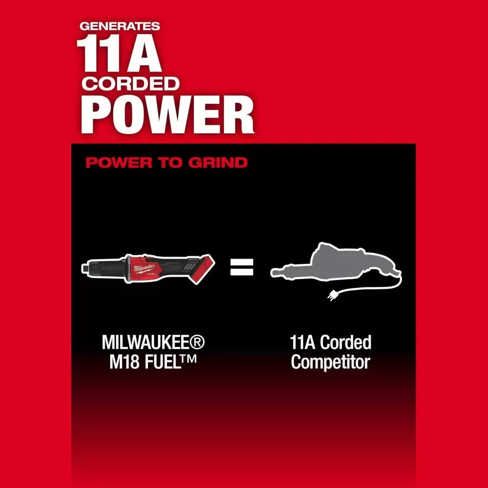 Milwaukee Pre-Sale 2939-20 M18 FUEL 18V Braking Die Grinder w/ Slide Switch - Bare Tool