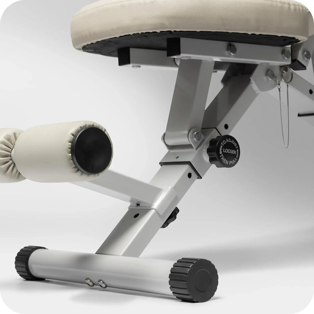 Fitness Bench, Adjustable, Collapsible, Comfortable, and Luxurious Home Gym Bench for Strength Training