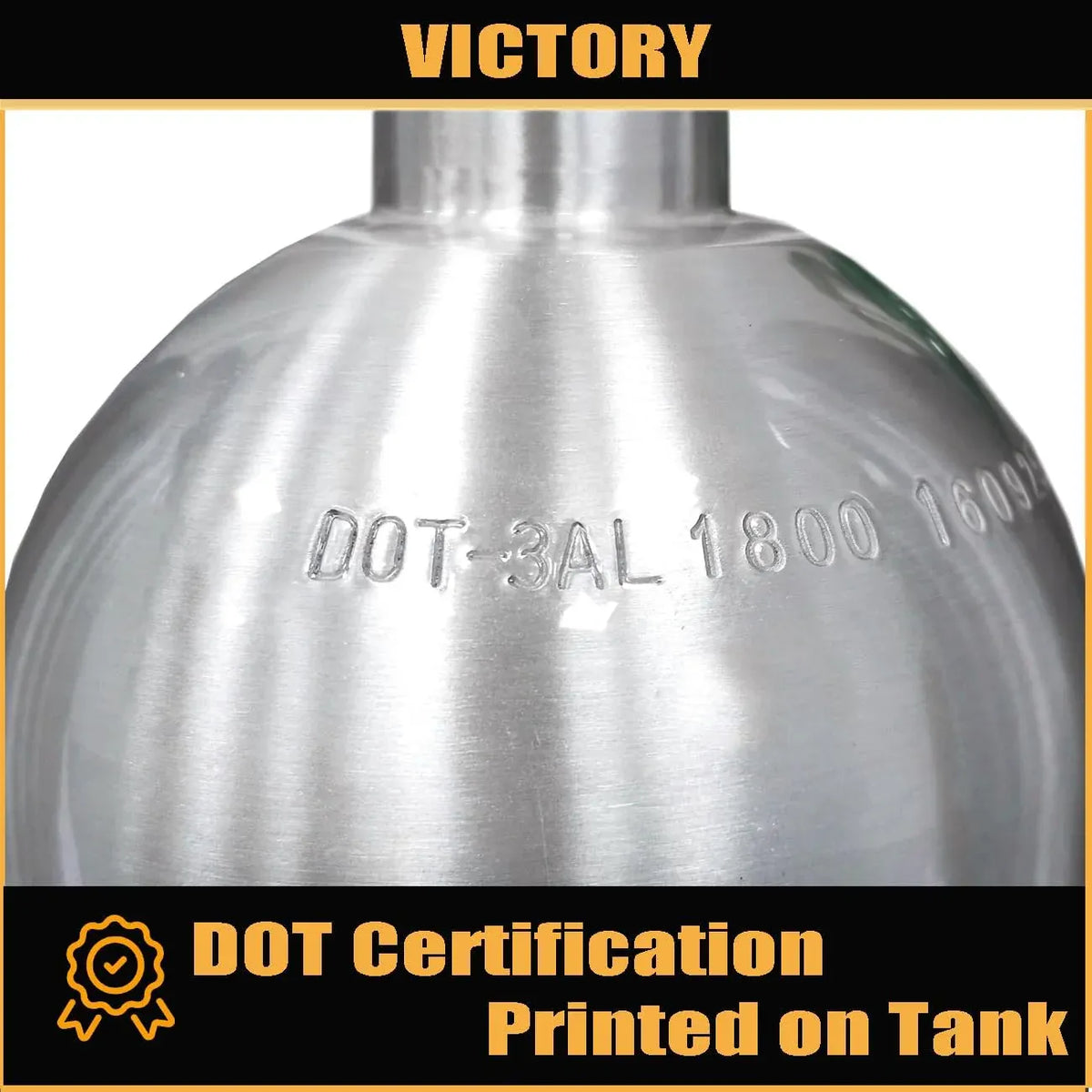 Victory 5lb CO2 Tank Aluminum Cylinder with CGA320 Valve