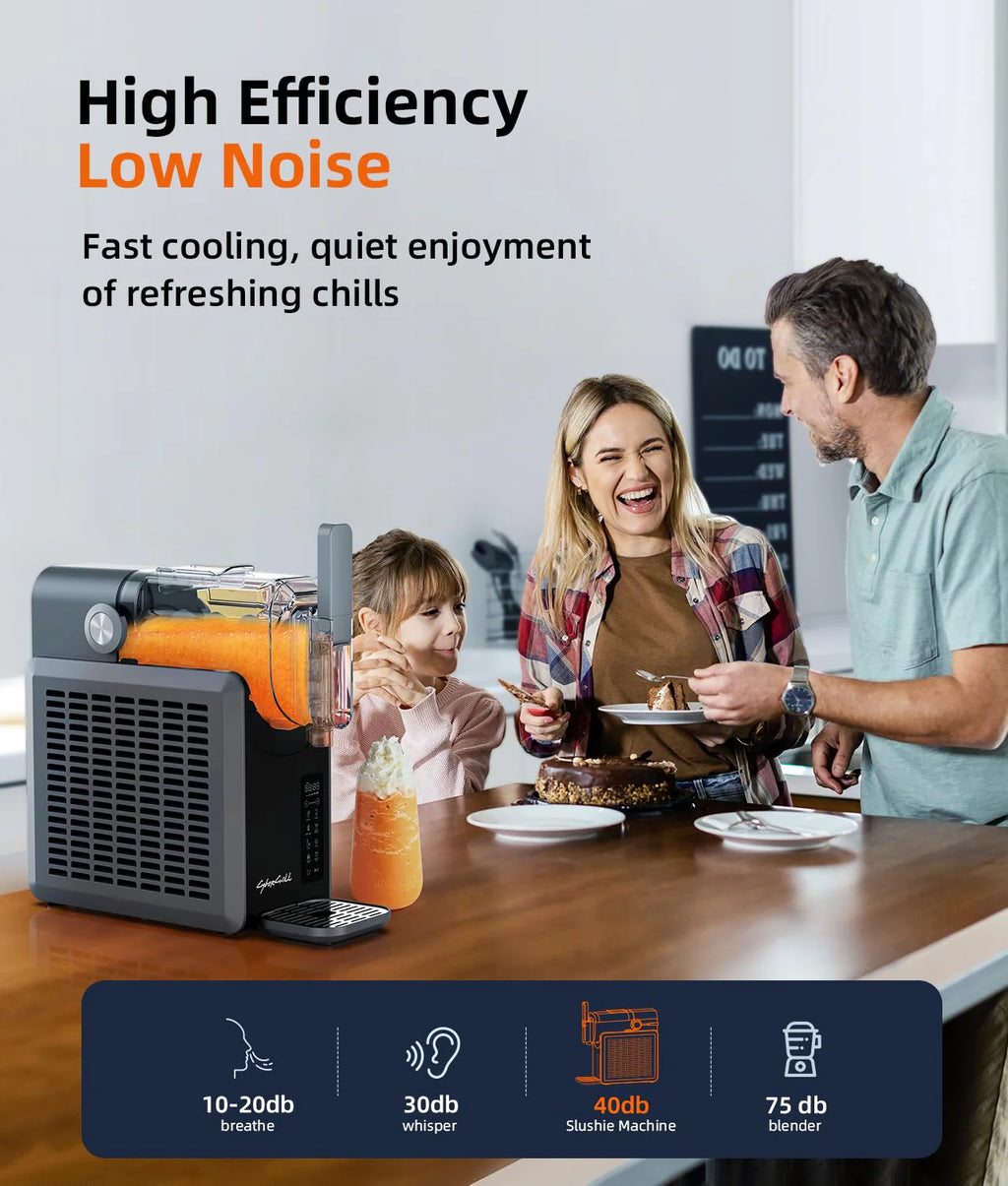 Slushie Machine,24-Hour Delay Start&Cold Retention, 68 oz Slushy Machine with Self-Cleaning Function, Frozen Drink Maker with 5 Preset Programs,Frozen Margaritas, Frappés, and More