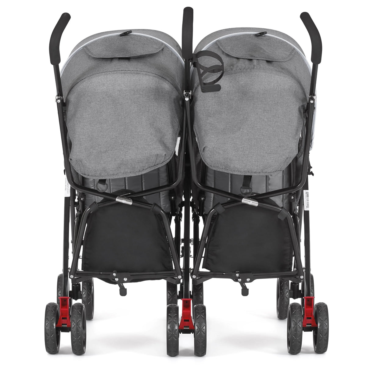 Dream On Me Volgo Twin Umbrella Stroller, Dark and Light Grey