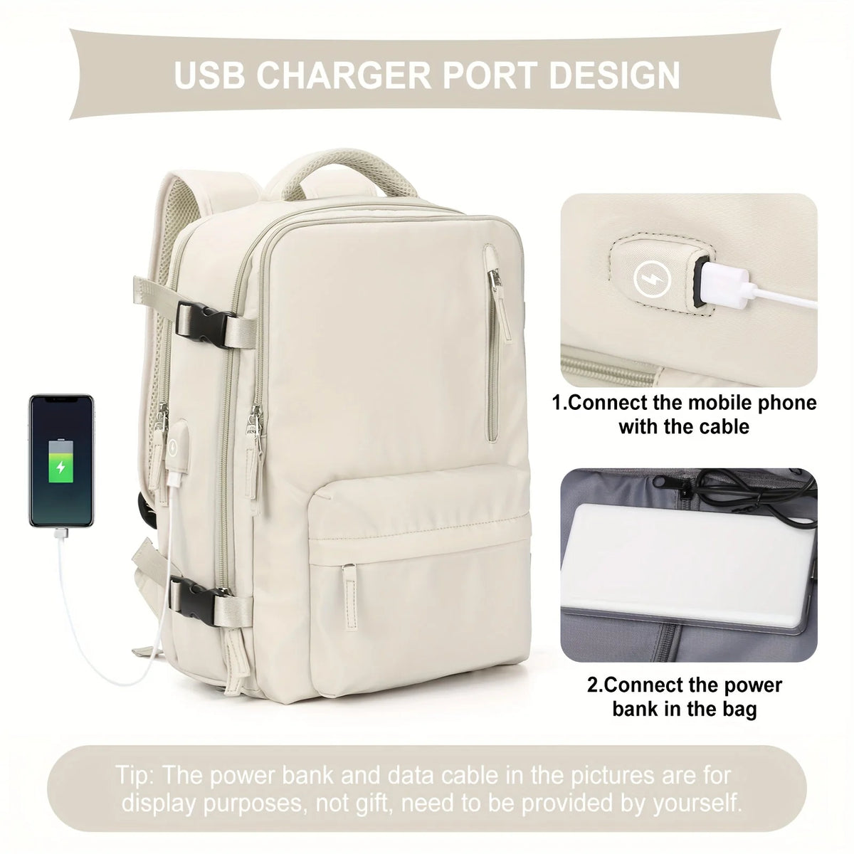 Multi-Pocket Travel Backpack