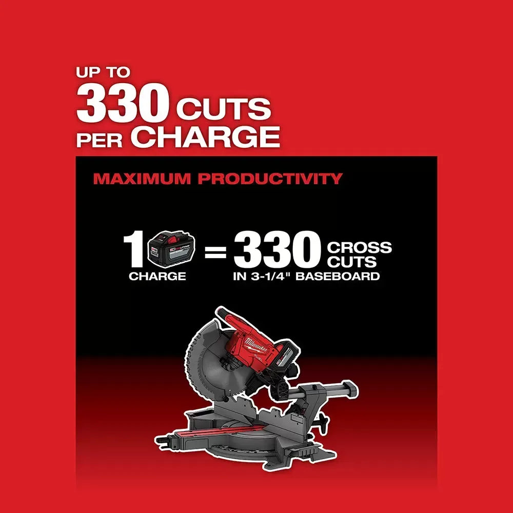 Milwaukee 2739-20 M18 FUEL 18V 12 Dual Bevel Slide Compound Miter Saw-Bare Tool