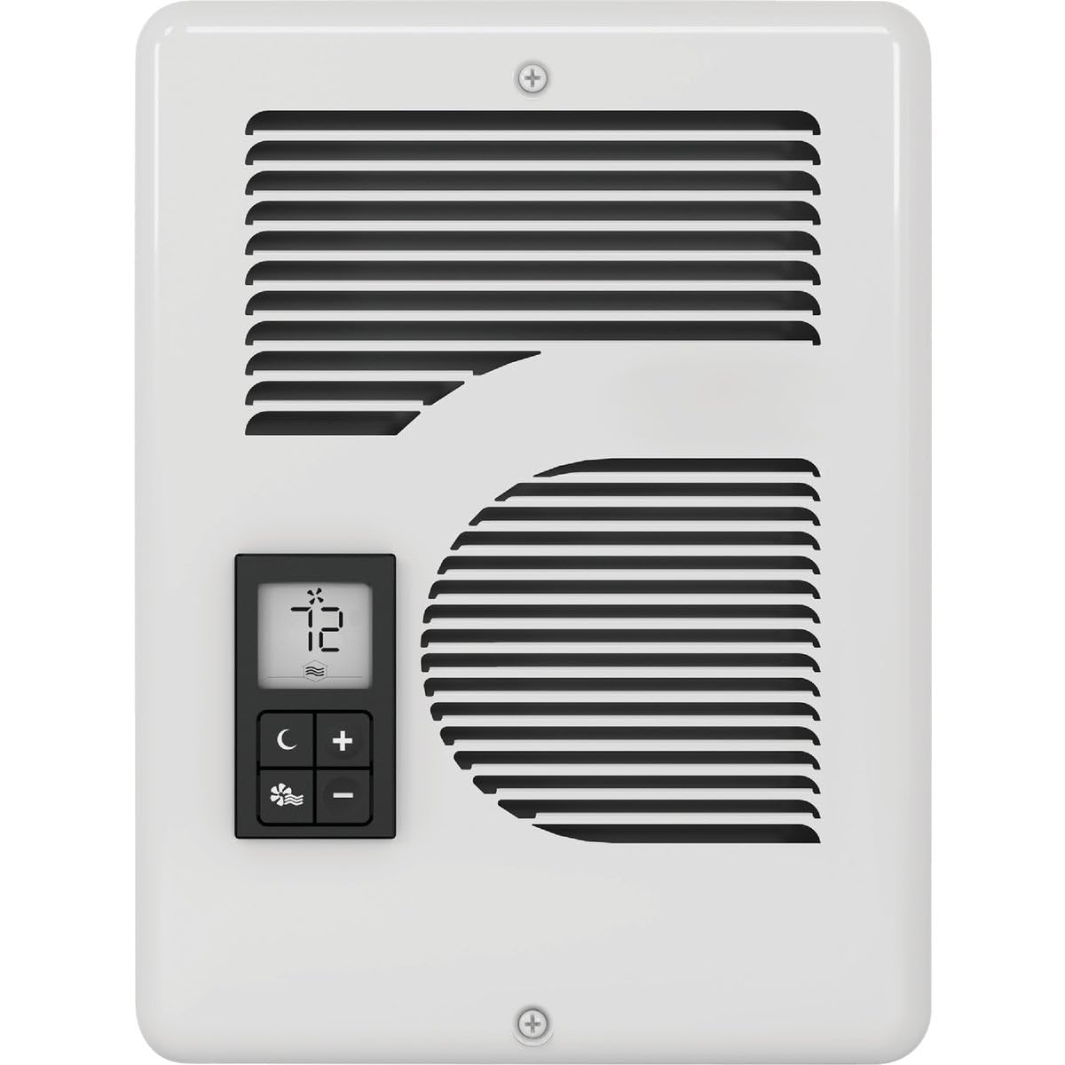 Energy Plus Wall Heater, Digital Thermostat, 240/208/120V, White