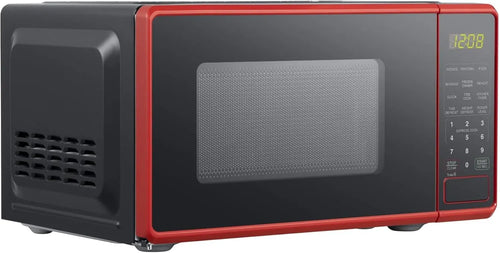 0.7 cu. ft. Countertop Microwave Oven, 700 Watts, New (Color : Red)