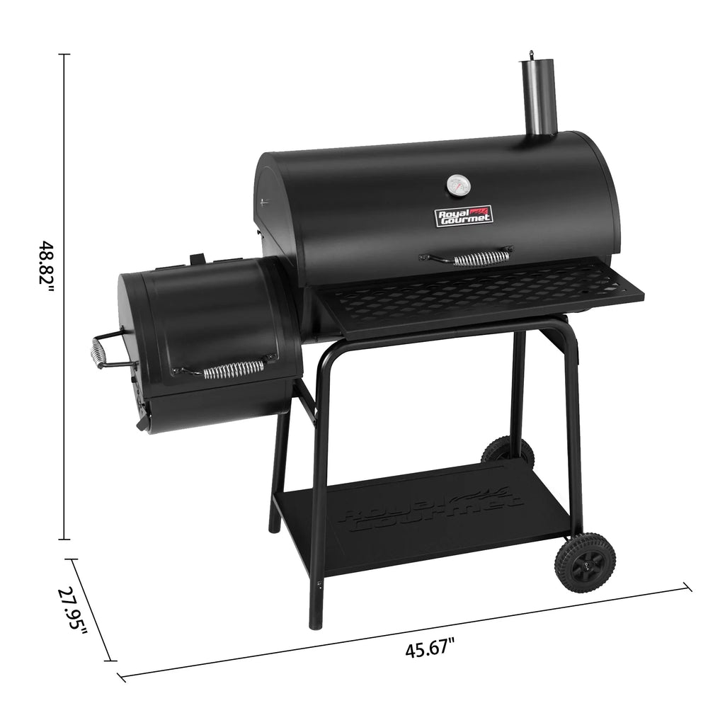 Royal Gourmet 30 CC1830F Charcoal Grill with Offset Smoker