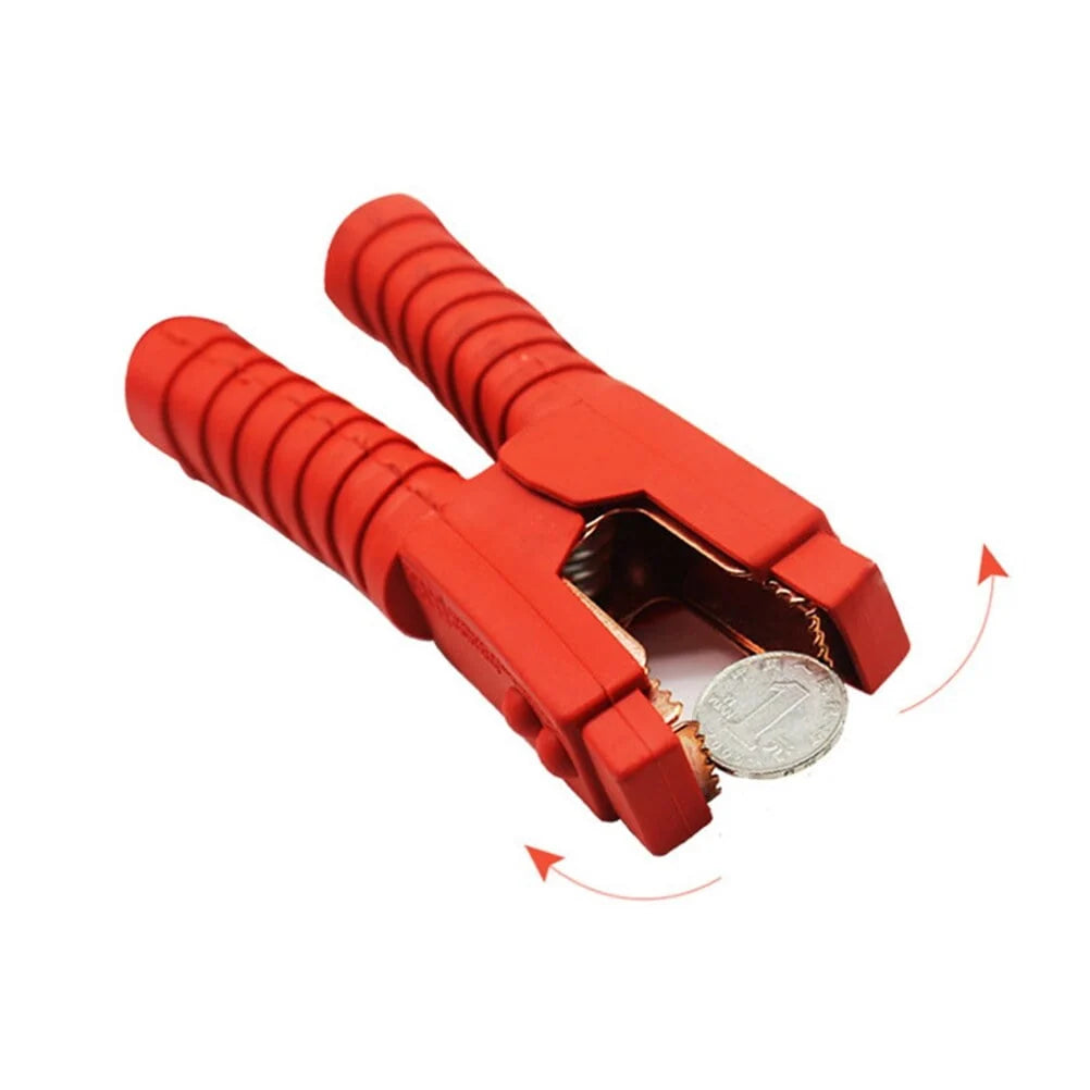 6m 3000A Car Battery Power Emergency Cable Jump Start Firing Line Power Wire Copper Clip Clamp Boost Cord Bateria Auto (Black and Red)