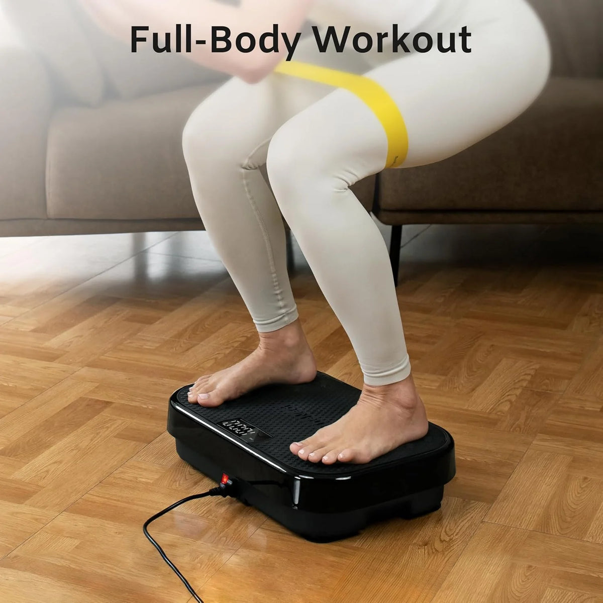 TheNeat Vibration Plate Exercise Machine, Whole Body Workout Vibration Fitness Platform, 330 Lbs Capacity, Low Noise Vibrating Plate Machine for Home & Office, NeatShake