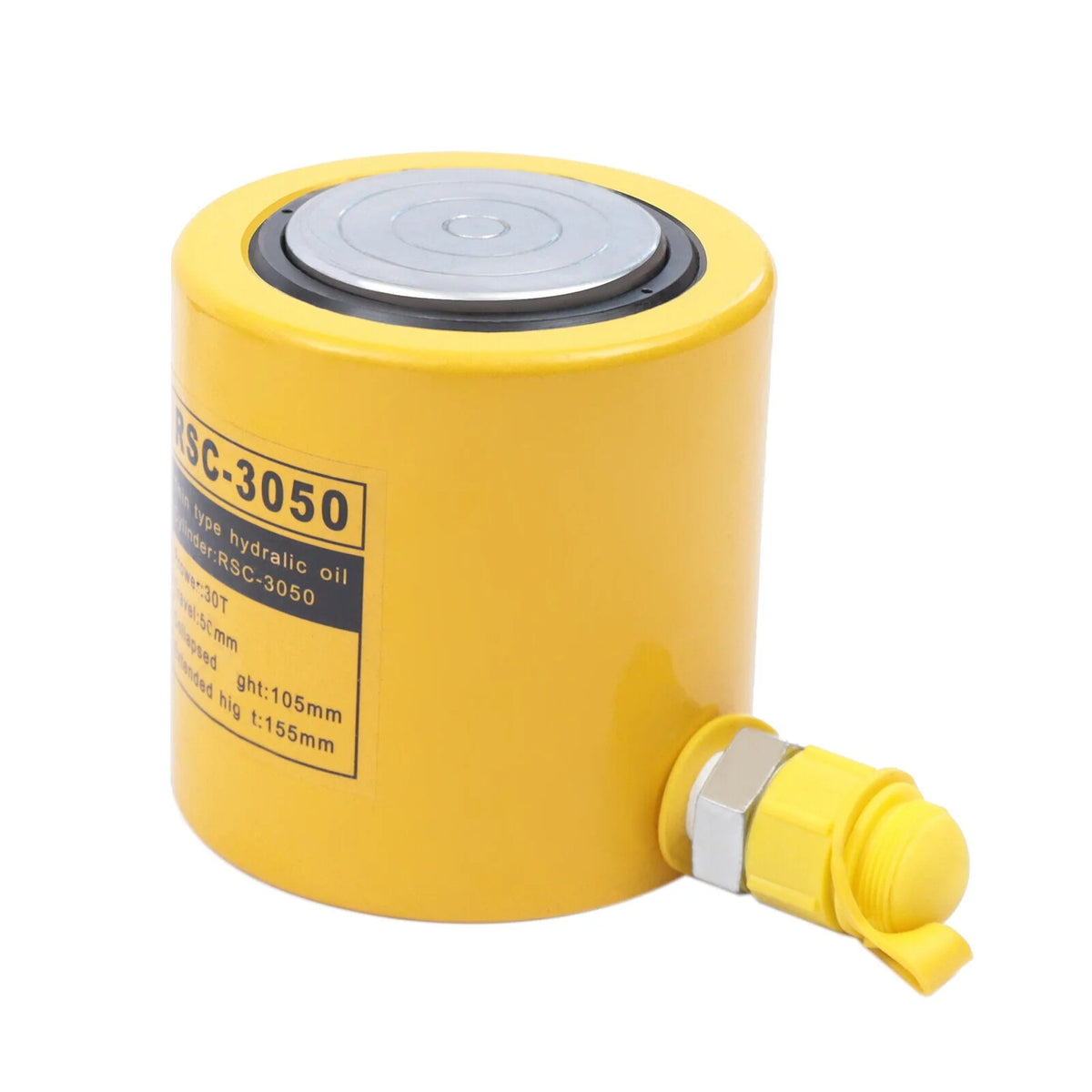 RSC-3050 Hydraulic Cylinder Jack 30 Ton 50mm-1.9 Stroke+CP-700 Hand Pump 30 Ton Hydraulic Ram Jack & Hand Pump Stoke Mini Protable Hydraulic Cylinder 30 Ton Hollow Ram Hydraulic Cylinder Jack