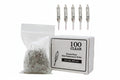 Mini Christmas Light Bulbs with Pinched Base and Clear Glass, 100 Count Pack
