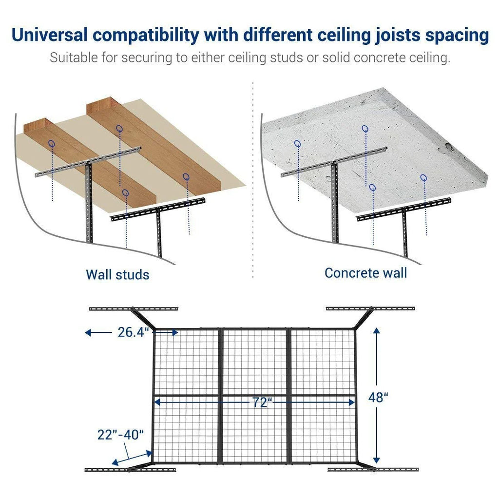 FLEXIMOUNTS Overhead Adjustable Ceiling Storage