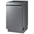 Samsung - 18 Compact Top Control Built-in Dishwasher with Stainless Steel Tub, 46 dBA - Stainless steel