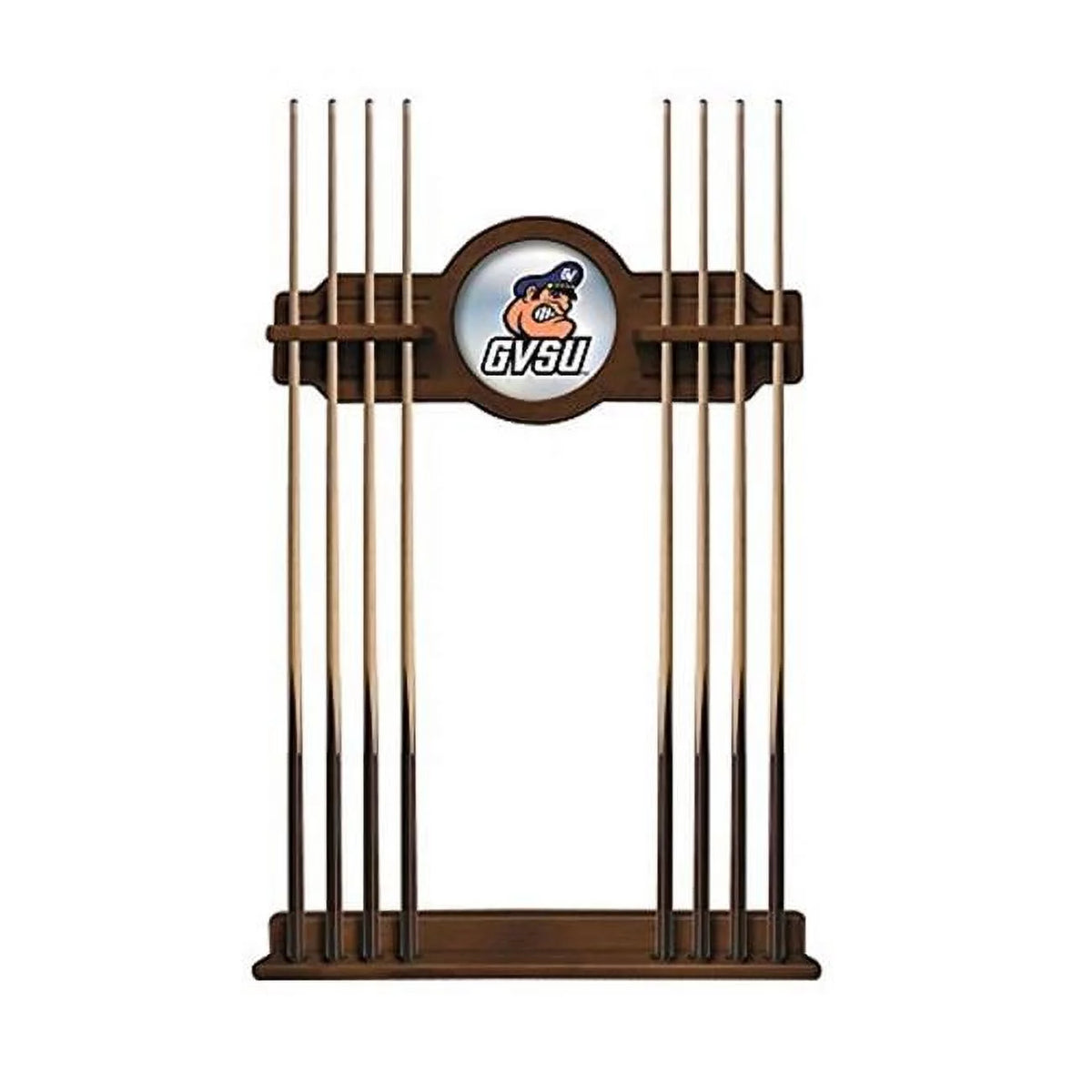 Grand Valley State University Solid Wood Cue Rack with a Chardonnay Finish