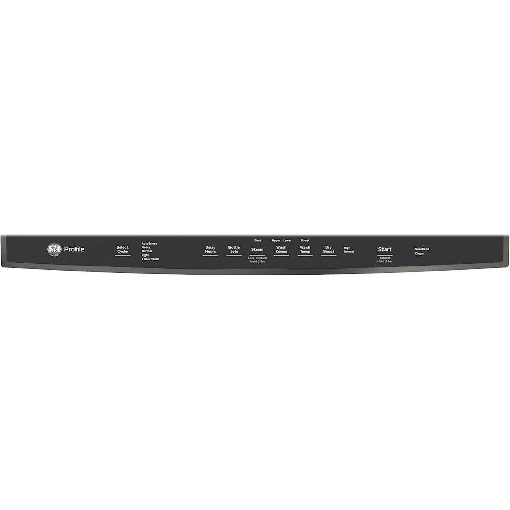 GE Profile - Top Control Built-In Dishwasher with Stainless Steel Tub, 3rd Rack, 45dBA - Black stainless steel